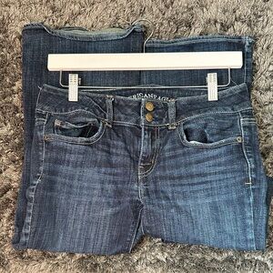 American Eagle Outfitters High Rise Dark Blue Jeans